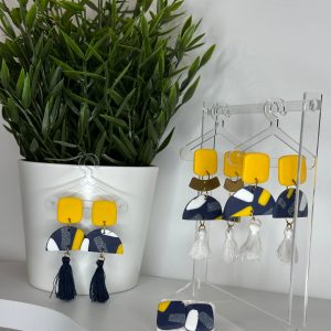 Collection - vermicelles jaune & marine