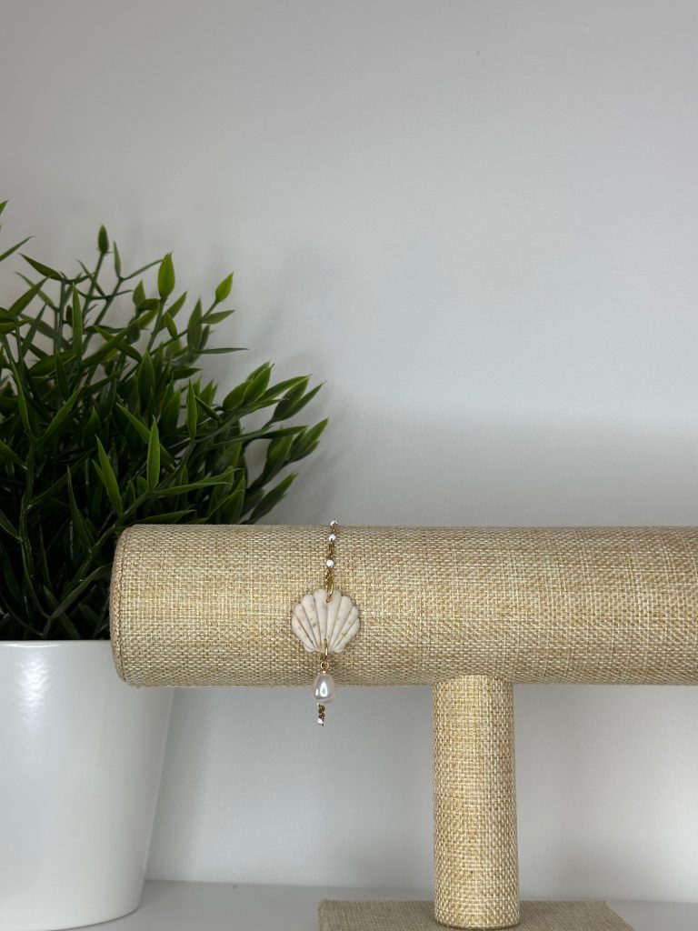 Bracelet coquillage – beige