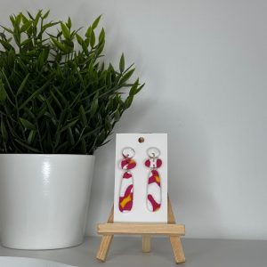 Sana - Blanc Fushia & jaune