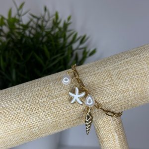 Bracelet charms - étoile de mer