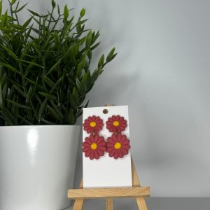 Marguerite Rose rouge - double