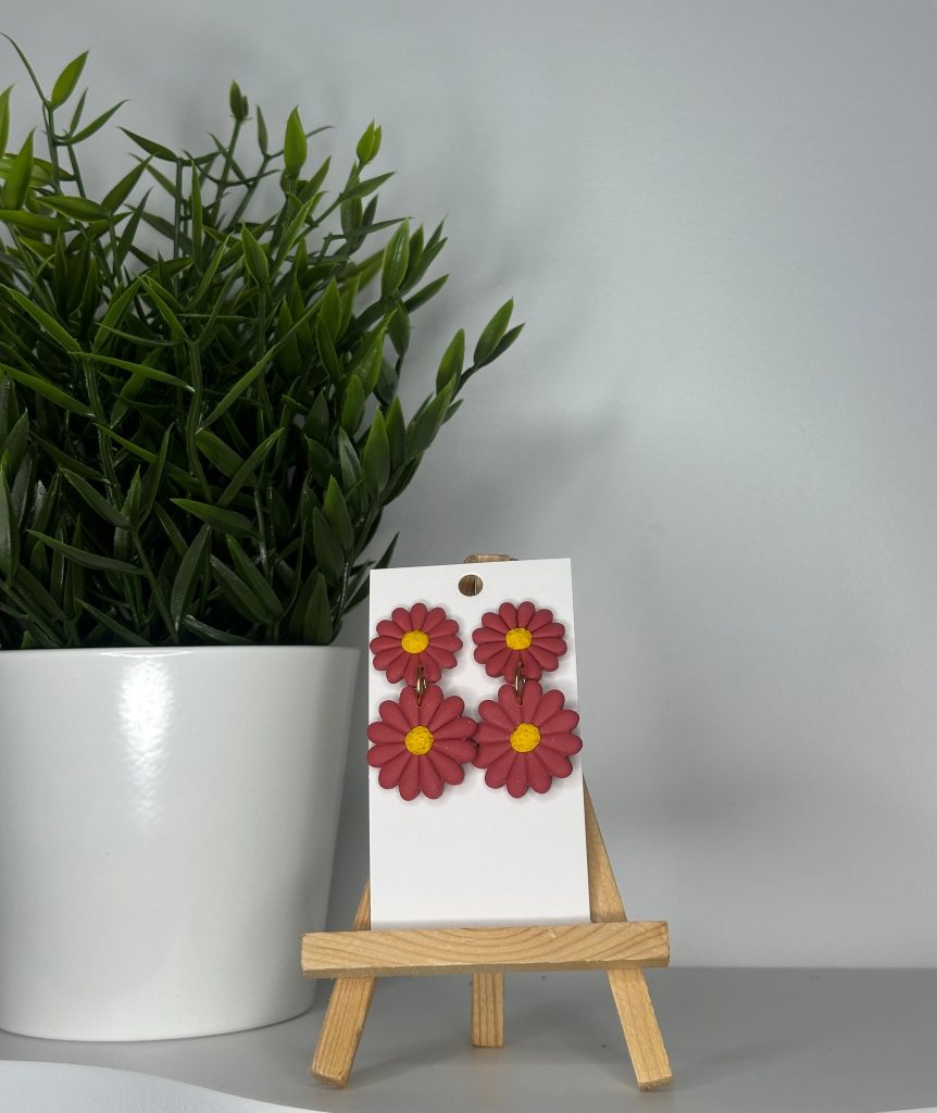 Marguerite Rose rouge – double
